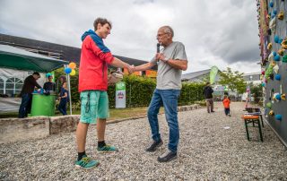 DAV Sparkassen Bergwelt | Hüttenfest 2019 | Verabschiedung BFDler Jakob | 2. Vorsitzender Andreas Hannweg | DAV Boulderzentrum | Foto: T. Hans