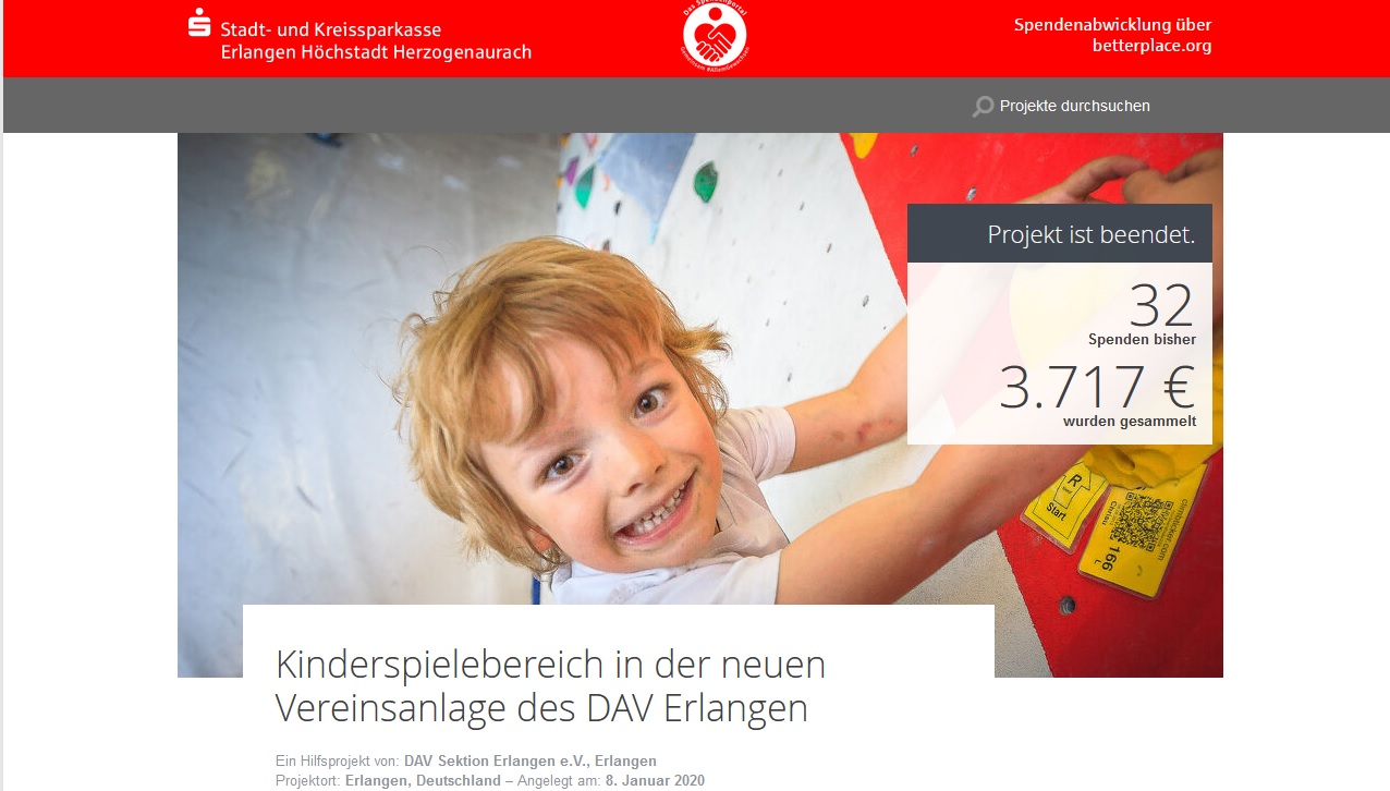 DAV Sparkassen Bergwelt | DAV Erlangen | Spenden | Wirwunder